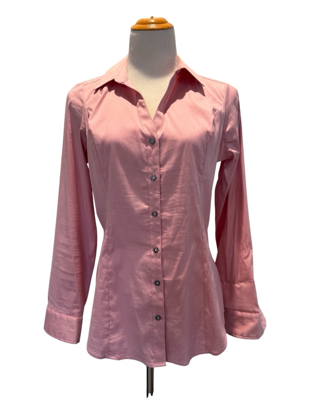 Express Pink Long-Sleeve Button-Down Shirt